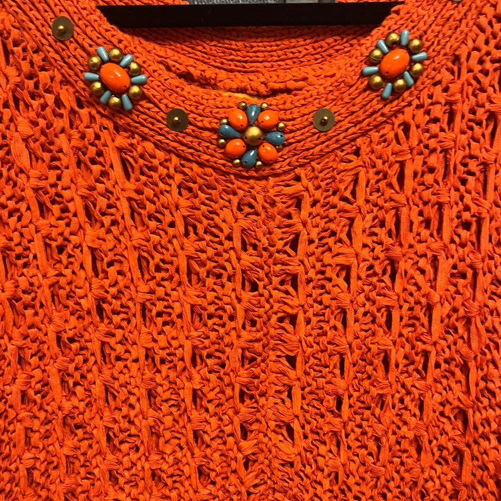 Ruby Rd. Vibrant Orange Knit Top - Picture 3 of 6
